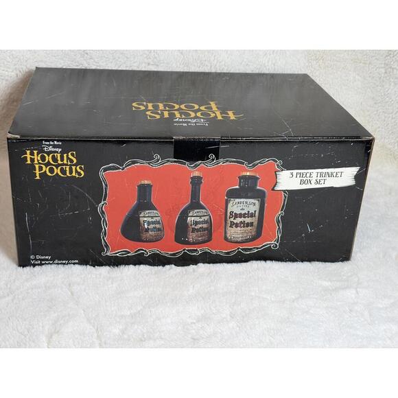 Disney Other - Disney Hocus Pocus Sanderson Sisters “Special Potion” 3-Piece Trinket Box Set​